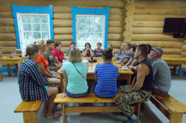 Встреча с местными жителями Вокнаволока, Калевальский парк