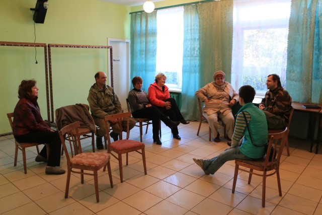 Встреча с активом деревни Цевло, Полистовский заповедник